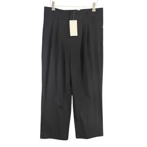 Halara Pants Womens L Black Wide Leg High Rise Stretch Trousers Comfort Career